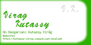 virag kutassy business card